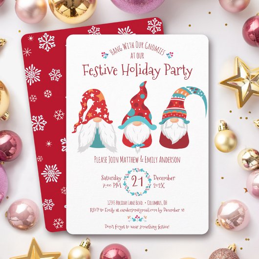 格言クリスマスホリデーパーティキュートおもしろいフェスティバル 招待状