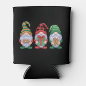 格言クリスマス格言かわいいグノーミーズ休日 缶クーラー (正面)