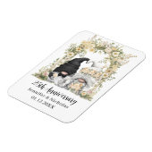 格言クリームフローラアルチ結婚ー25周年記念 マグネット (左側)