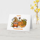 **格言クールは感謝祭を言う** カード (黄色い花)