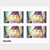 格言グランジ 長方形シール (シート)