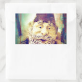 格言グランジ 長方形シール (バッグ)