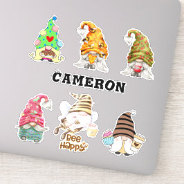 格言コレクションアドネームハニービーフードラバー8" シール