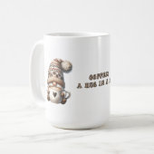 格言コーヒーAハグをマグカップに コーヒーマグカップ (正面左)