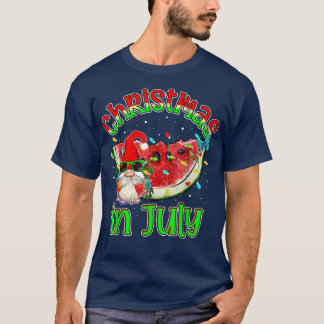 格言サマーおもしろいスイカクリスマスライツクライストマ Tシャツ