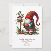 格言サンタクロースウィンタークリスマスホリデーカード シーズンカード (正面)