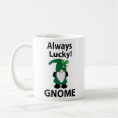 格言シャムロックラッキーSt patricks day格言 コーヒーマグカップ (左)