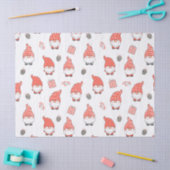 格言シンプルレッドホワイトギフトホリデークリスマス 薄葉紙 (クラフト)