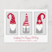 格言シンプル北欧モダンクリスマス シーズンポストカード (正面)