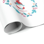 格言スウィート格言かわいいフローラリースカスタム写真 ラッピングペーパー (ロールコーナー)