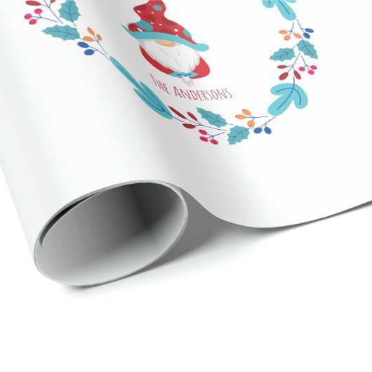 格言スウィート格言かわいいフローラリースカスタム写真 ラッピングペーパー (ロールコーナー)