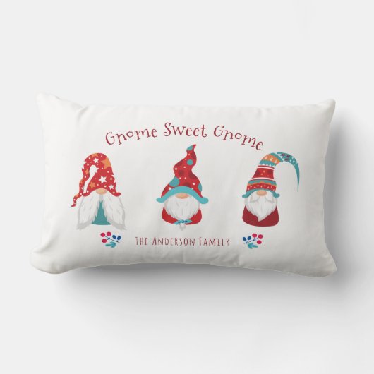 格言スウィート格言カウシンプルィーモダン小妖精や小人 ランバークッション (正面)