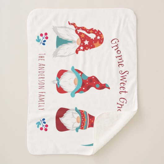 格言スウィート格言カウシンプルィー小妖精や小人モダン シェルパブランケット (正面)