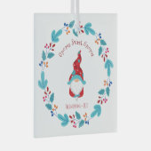 格言スウィート格言小妖精や小人フローラリースお洒落おもしろい ガラスオーナメント (正面右)