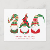 格言スカンジナビアかわいいクリスマス シーズンポストカード (正面)