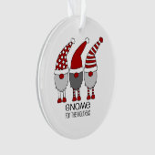 格言スカンジナビア·ラウンド·クリスマス飾り オーナメント (正面)