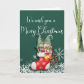 格言ストッキンググリーティングカード シーズンカード (正面)