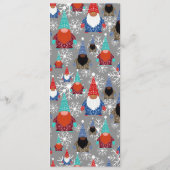 格言スノーフレークイラストレーションクリスマスパターン メニュー (裏面)