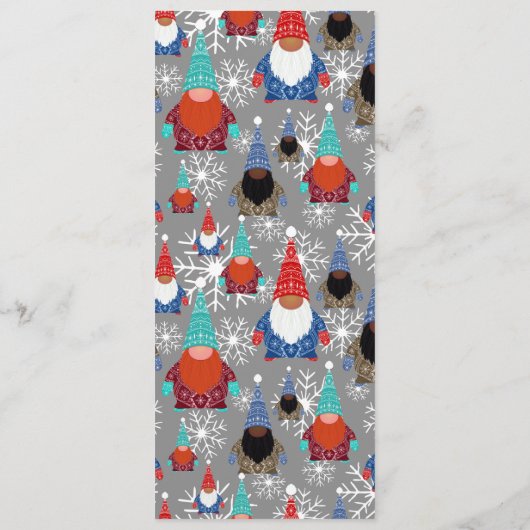 格言スノーフレークイラストレーションクリスマスパターン メニュー (裏面)