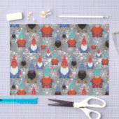 格言スノーフレークイラストレーションクリスマスパターン 薄葉紙 (クラフト)