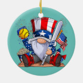 格言ソフトボール7月4日愛国的格言 セラミックオーナメント (裏面)