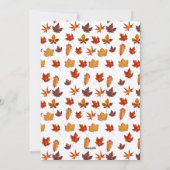 格言ダビングターキーズ感謝祭招待状 シーズンカード (裏面)