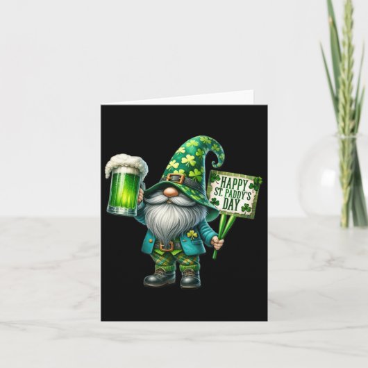格言ドリンクSaint patricks dayハッピーセントパディーズ カード (正面)