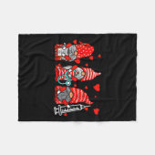 格言ナーススクラブバレンタインデンRn Icu Er Valentines D フリースブランケット (正面(横))