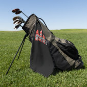 格言ナーススクラブバレンタインRN ICU ERバレンタインD ゴルフタオル (グリーン)