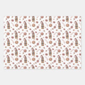 格言ニュートラルウッドランドセット3フラットシートラップ ラッピングペーパーシート (正面3)