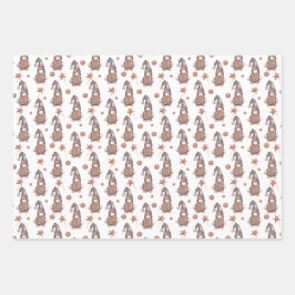 格言ニュートラルウッドランドセット3フラットシートラップ ラッピングペーパーシート