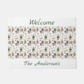 格言ノルディックスタイルファームハウスへようこそ ドアマット (正面)