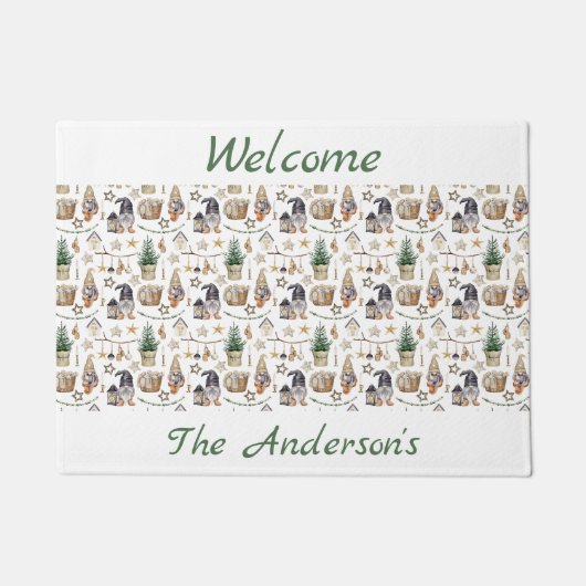 格言ノルディックスタイルファームハウスへようこそ ドアマット (正面)