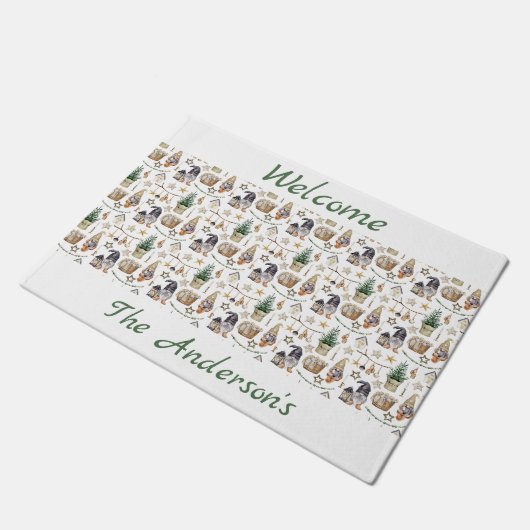 格言ノルディックスタイルファームハウスへようこそ ドアマット (アングル)