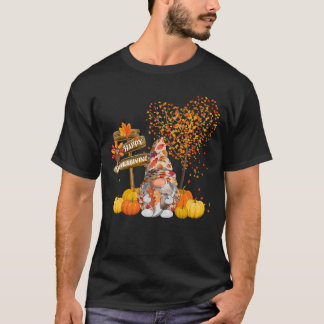 格言ハッピーサンクスギビング秋の秋グノーミー Tシャツ