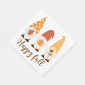 格言ハッピー秋 スタンダードランチョンナプキン (角)