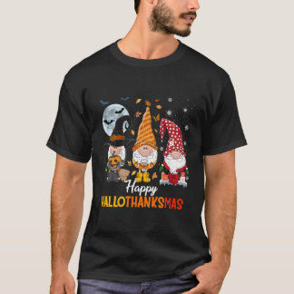 格言ハロウィーンハッメリープハロサンクスマ Tシャツ