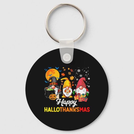 格言ハロウィーン感謝祭クリスマスハッピーホール キーホルダー (正面)