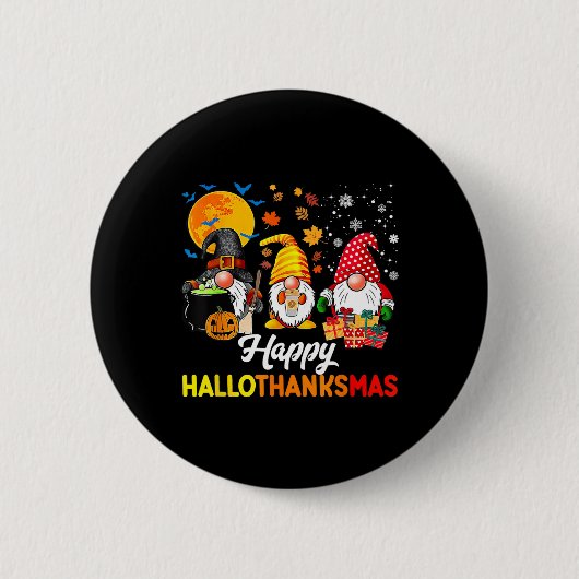 格言ハロウィーン感謝祭クリスマスハッピーホール 缶バッジ (正面)