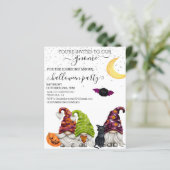 格言ハローウィンパーティ水彩招待状 (スタンド正面)