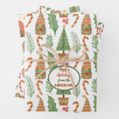 格言ハートビレッジクリスマスパターン ラッピングペーパーシート (インサイチュ)