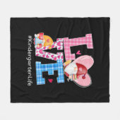 格言ハートラブ幼稚園 フリースブランケット (正面(横))