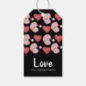 格言ハート手描きバレンタインデー ギフトタグ (正面)