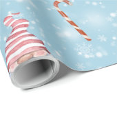 格言ハート&キャンディーケーンクリスマス ラッピングペーパー (ロールコーナー)