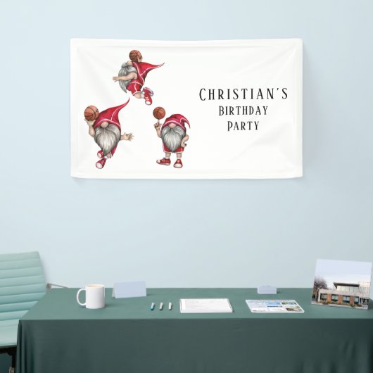 格言バスケットボールテーマ誕生日パーティー 横断幕 (トレードショー)