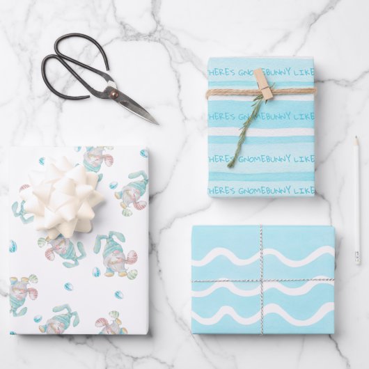 格言バニーユーイースター ラッピングペーパーシート (正面)