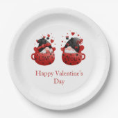 格言バレンタインデーパーソナライズされた ペーパープレート (正面)