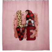 格言バレンタインラブホームデコールシャワーカーテン シャワーカーテン (正面)