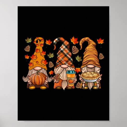 格言パンプキンスパイスコーヒーラテ秋秋 ポスター (正面)