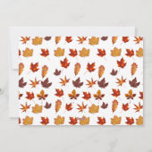 格言パンプキ葉ンスサンクスギビングデイ招待状 シーズンカード (裏面)